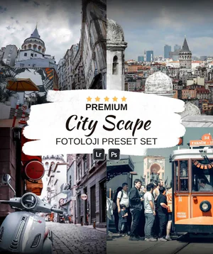 City Scape Ön Ayar Koleksiyonu: Çarpıcı şehir fotoğrafları için birinci sınıf Lightroom ve Photoshop ön ayarları for fotoloji