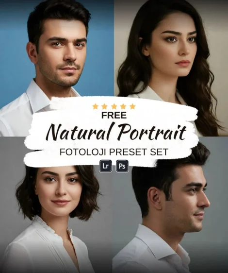 Lightroom ve Photoshop için Ücretsiz Doğal Portre Fotoğraf Ön Ayarları by fotoloji