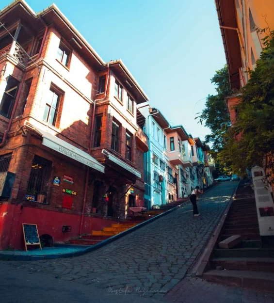 Renkli Balat evleri ve tarihi sokaklar, İstanbul kültürü _by fotoloji