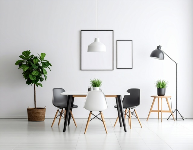 Fotoğrafçılıkta Minimal Renk Kullanımı: Az Renk, Büyük Etki 3 Minimalist yemek odası dekoru