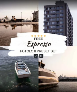 Fotoloji'den Ücretsiz Espresso Lightroom Ön Ayarı: Sıcak tonlu dört fotoğraf