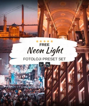 Fotoloji'nin Ücretsiz Neon Işık Lightroom Ön Ayarı: Fotoğraf düzenleme örnekleri
