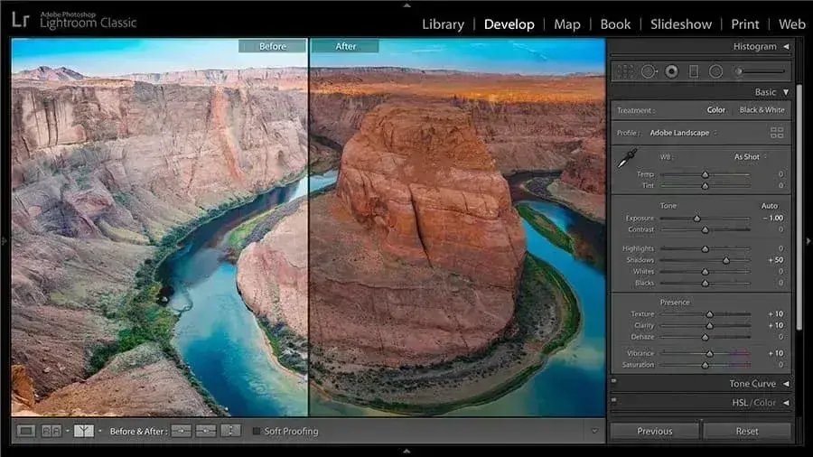 Adobe Lightroom Fotograf Duzenleme Grand Canyon