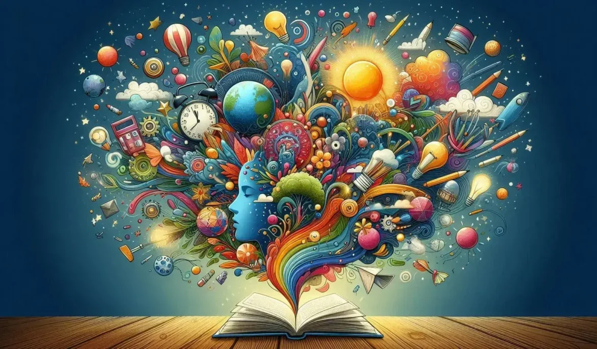 Güneşli bir Akdeniz kasabasında süslü balkonlara sahip renkli sokak kafesi.