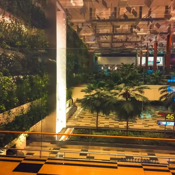 Singapur'da modern mimari ve yeşillik