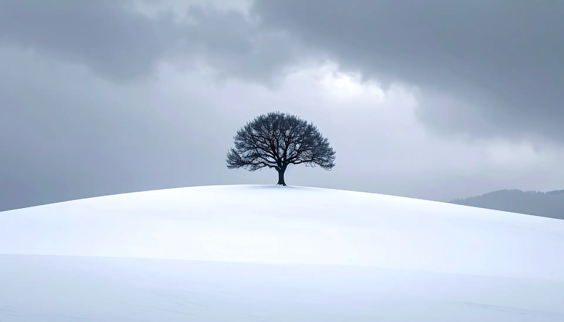 A highly photorealistic cinematic and minimalist photograph of a tiny solitary wit 668137