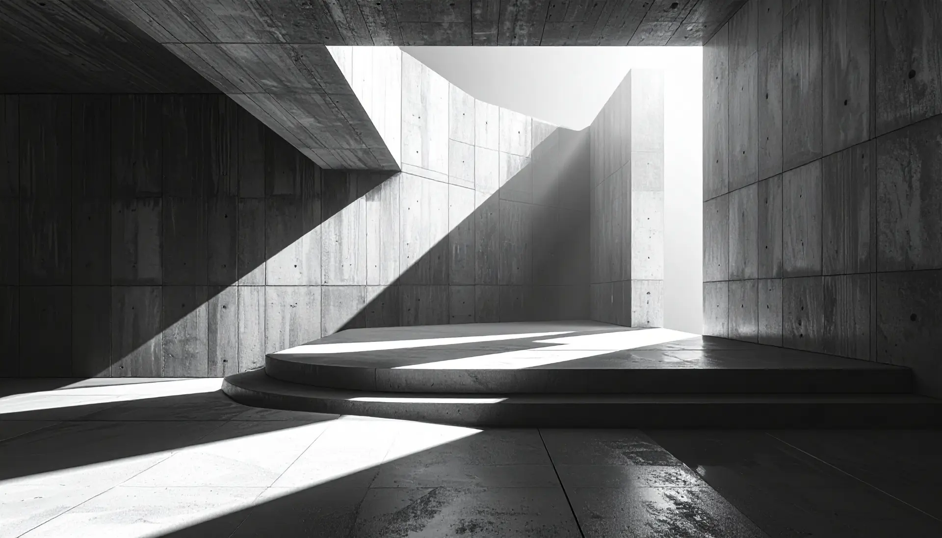 Abstract architectural photography brutalist concrete building interacting with hars 448559